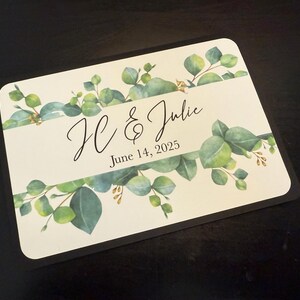 Winter Eucalyptus Personalized Greeting Card