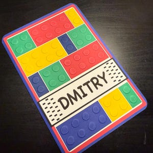 Brick Master Personalized Greeting Card