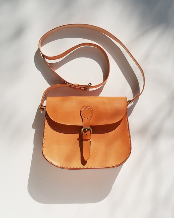 Solid Crossbody Saddle Bag