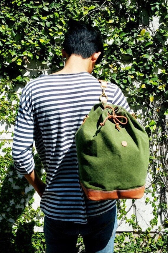 Articulación Arco iris Isla Stewart Mochila Canvas Hombres Cuero Lona Mochila Hombre Mochila - Etsy España