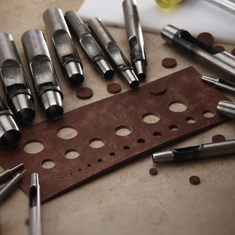 6 Sizes Leather Oval Hole Punch Belt Hollow Punching