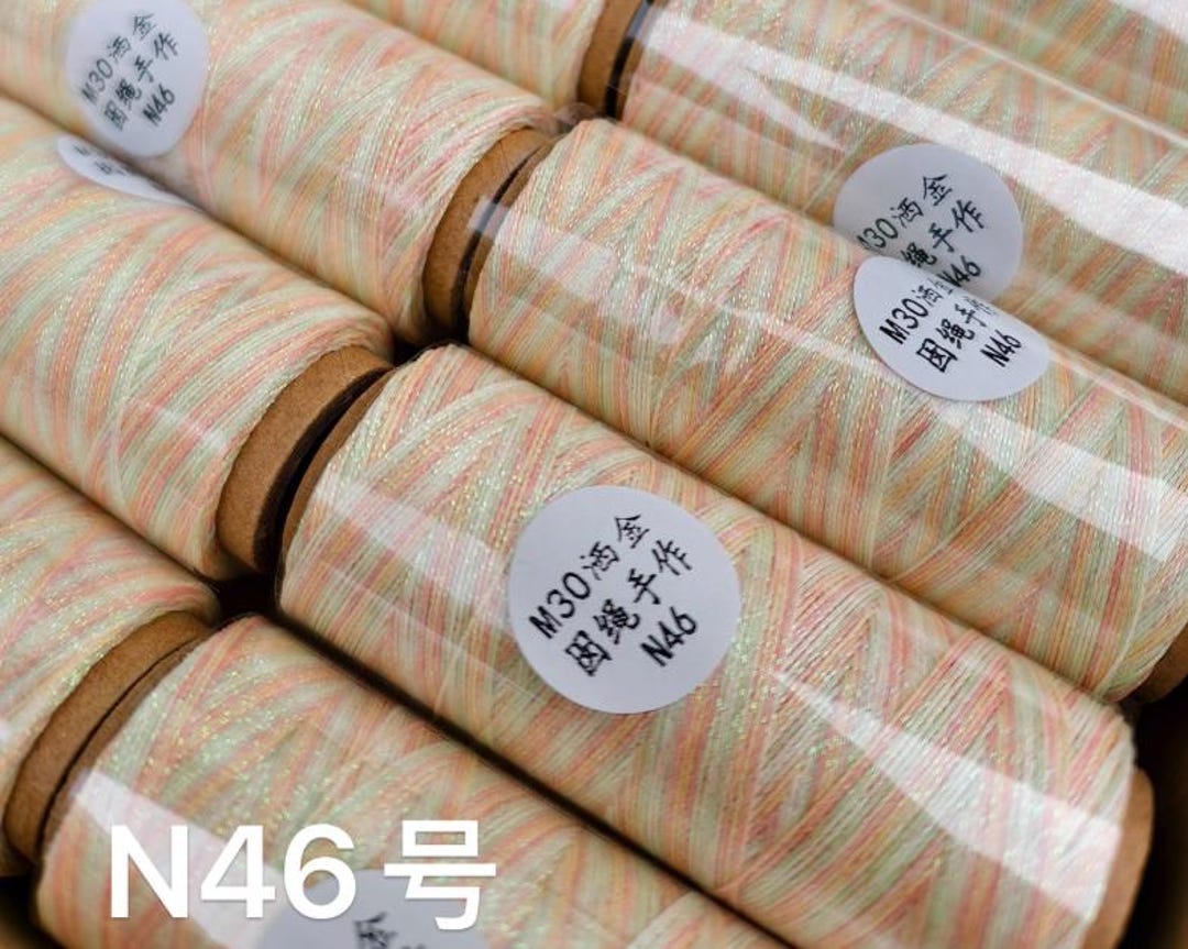 0.55 mm x 80メートル グリッターワックスコードブレスレットコードNo