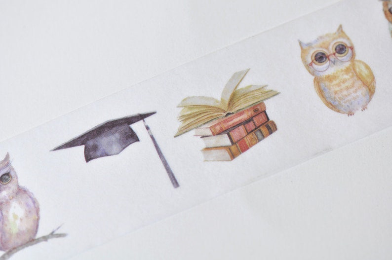 Lovely Owl Design Washi Tape 30mm x 5M Roll No.13277 image 4