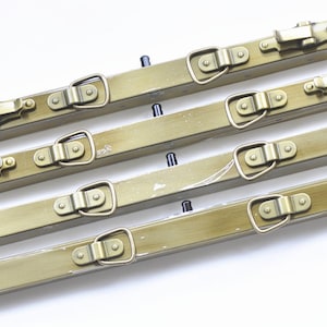 Doctor Bag Purse Frame With Screws Brushed Brass Metal Closure Purse Frame 30cm( 12")/ 35cm( 14") / 40cm(16") / 45cm(18")