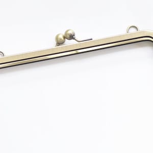 Geldbörse Rahmen Gebürstet Messing Taschenbügel 22cm x 8cm