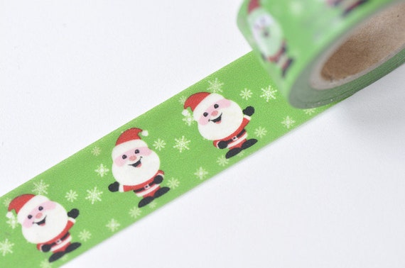 Santa Claus HO HO HO Holiday Washi, Planner Tapes