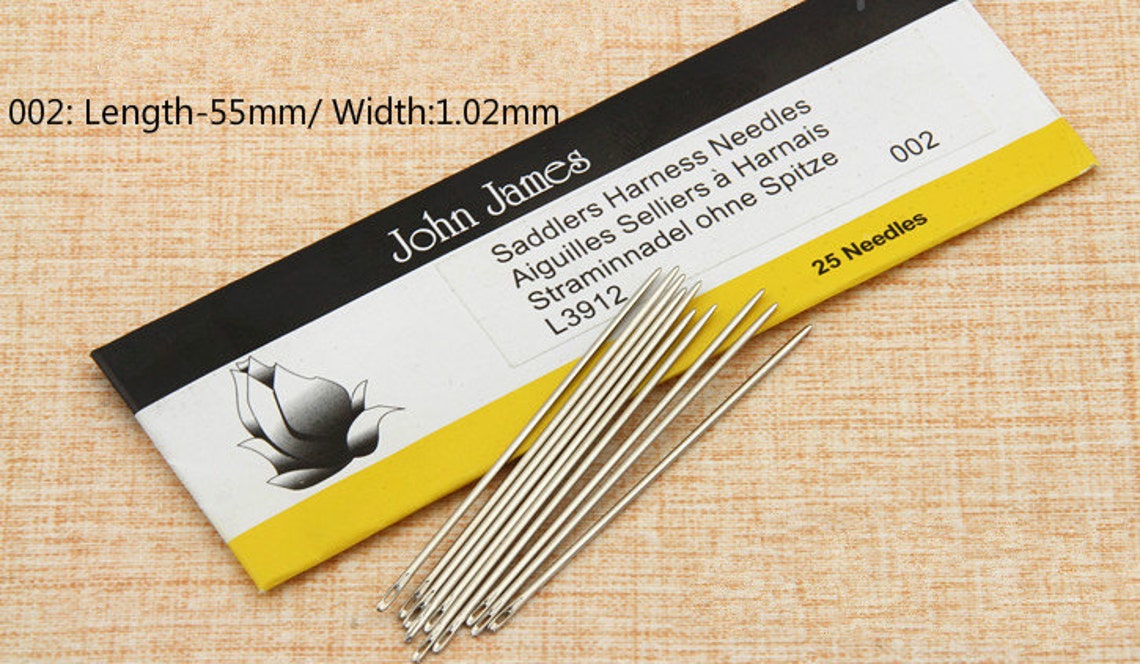 Leather Hand Sewing Needles2pcs a Pack Etsy