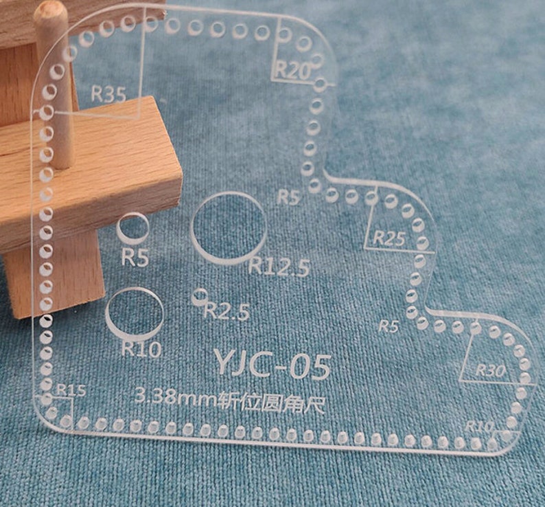 Transparent Ruler Punching Positioning Calculation Ruler Crafter Ruler ...