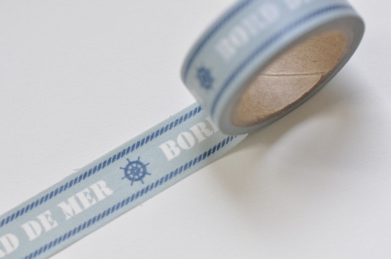Blue Washi Tape Masking Tape 15mm wide x 5 Meters Roll No.10640
