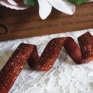 Ruban brillant Marron Teddy Doll Decoration Festival Présent Ruban Largeur 19mm x 3 Mètres