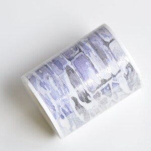 Snow Winter Adhesive Washi Tape Lined Journal Bullet Paper Tape 45mm x 2 Meters Roll