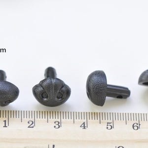 Black Dog Nose/ Animal Amgiurumi Safety Nose Come With Washers 5pcs A Pack -Pick Size 5pcs 15mm