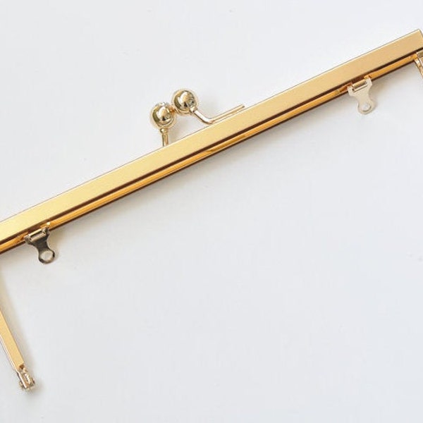 Light Gold Opening Channel Purse Frame  20.3cm x 6.4cm