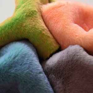 Tela suave de pelo largo para osos de peluche, ideal para hacer juguetes de peluche, 32 cm x 24 cm (12” x 9”). Elige el color.