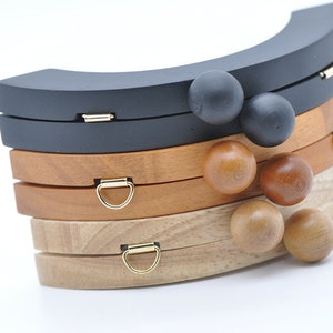 1 Piece 14cm Retro Purse Frame Wood Handle Purse Frame Come With Screws Pick Up Your Color