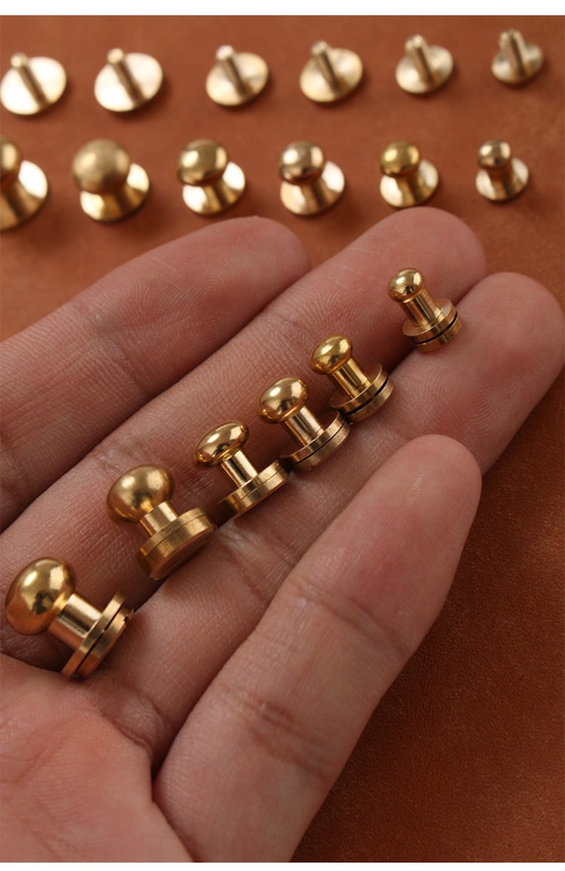 Brass Rivets and Studs for Handbags/screwed Studs/ Button Etsy UK