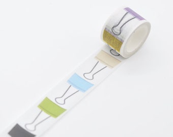 Briefpapier Kawaii Clip Washi Tape Deco Tape 20 mm x 5 meter per rol