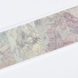 World Map Washi Tape Nautical Map Scrapbooking Tape 30mm Wide - Etsy UK