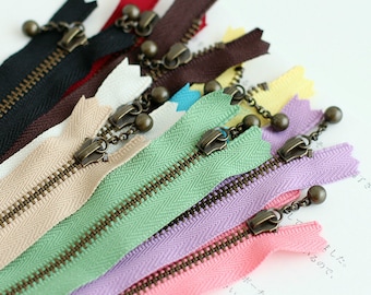 Suwaki do torebek nr 3 Raindrop Head Rainbow Colors / Length