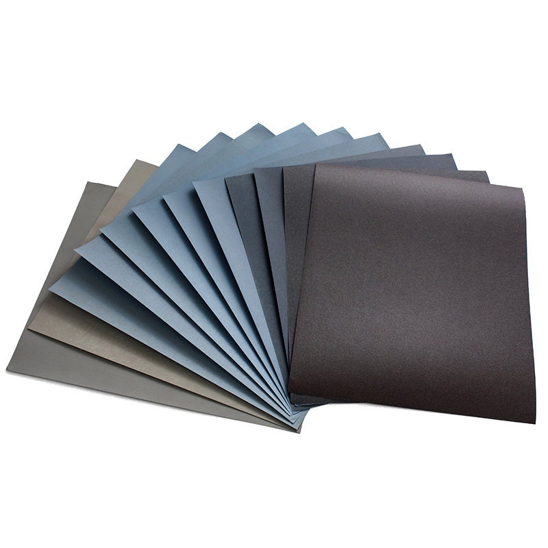 1 pieza de papel de lija p240, p400, p600, p800, p1000, p1200, p1500, p2000, p2500, st3000, st5000 Tamaño de selección