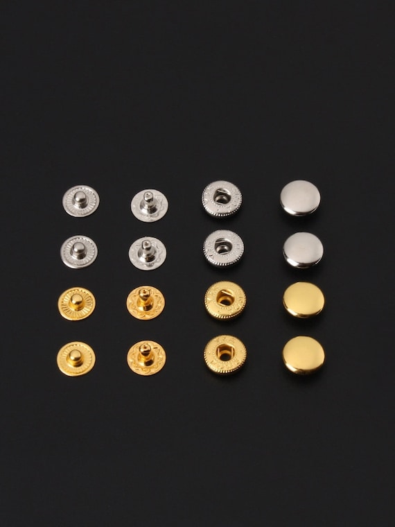 10mm Snap Button Fasteners For Purse, Button For Leather 10 Sets A Pack  Pick Color