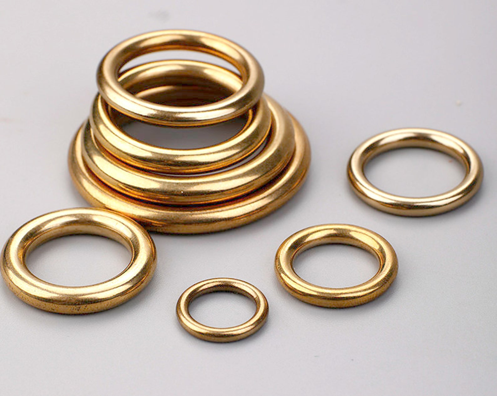 1 Piece Closed O Rings Brass O Rings Leather Rings Inner Size Etsy