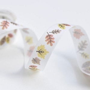 10 Rollen Laub Washi Tape Herbstfarbe Blätter Scrapbooking Tape 15 mm Breite x 3 Meter Rolle No.10645