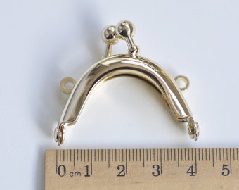 1 Piece 4cm Light Gold Purse Frame Mini Bag Frame