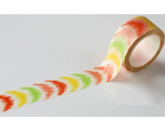 Rainbow Washi Tape Scrapbooking Tape 15mm x 10M Long No.12317