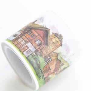 Vintage huis Washi tape/Japanese masking deco tape 35mm x 5M No. 13349