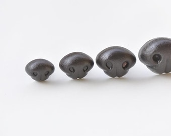 Dark Brown Animal Nose, Amigurumi Safety Nose with Washers (5pcs) Pick Size