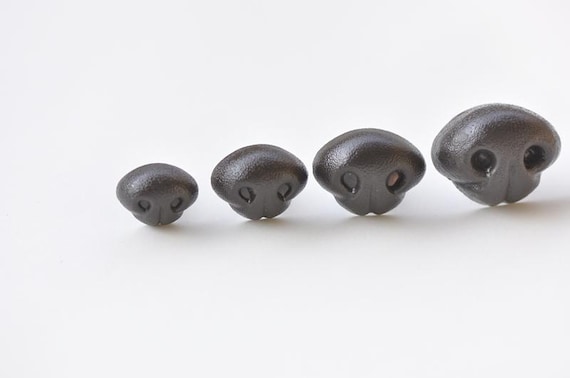 Dark Brown Animal Nose, Amigurumi Safety Nose with Washers (5pcs) Pick Size