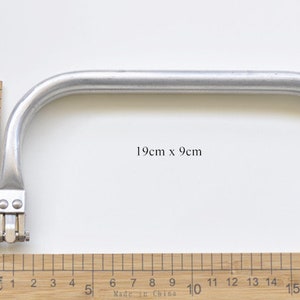 Doctor Bag Frame Tubo de aluminio Monedero Marco Bolsa Marco Hardware 19 cm / 21 cm / 25 cm / 30 cm / 40 cm Tamaño de selección imagen 5