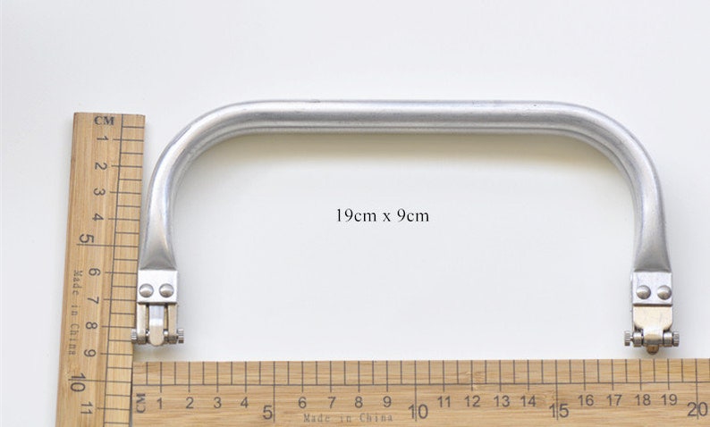 Doctor Bag Frame Aluminium Tube Purse Frame Bag Frame Hardware 19cm/21cm/25cm/30cm/40cm Pick Size image 5