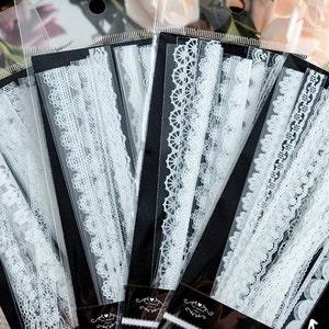 Retro Lace Decoratie PET Washi Tapes Set 10x150mm 40 Stijlen