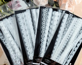Retro Lace Decoration PET Washi Tapes Set 10x150mm 40 Styles