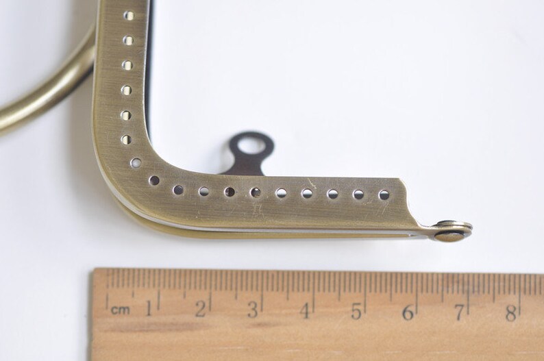 Retro Metall Geldbörse Rahmen /Sewing Griff Geldbörse Rahmen 12,5 cm 5 Pick Farbe Bild 9