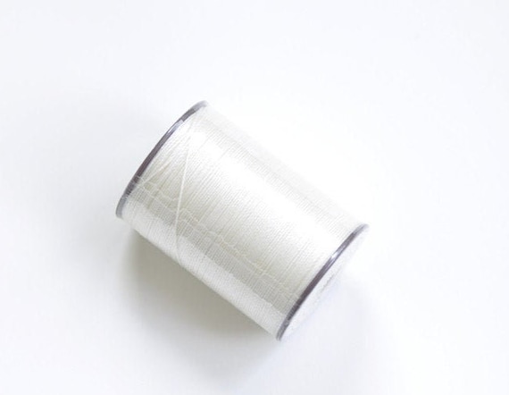 Natural Hand Sewing Thread Flat Wax Thread for Hand Sewing Leather , 160m  Length 