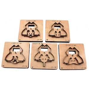 Leder Cutter Moulds Niedliche Tiere Elefant / Stier / Bär / Fuchs / Nilpferd Pick Stil