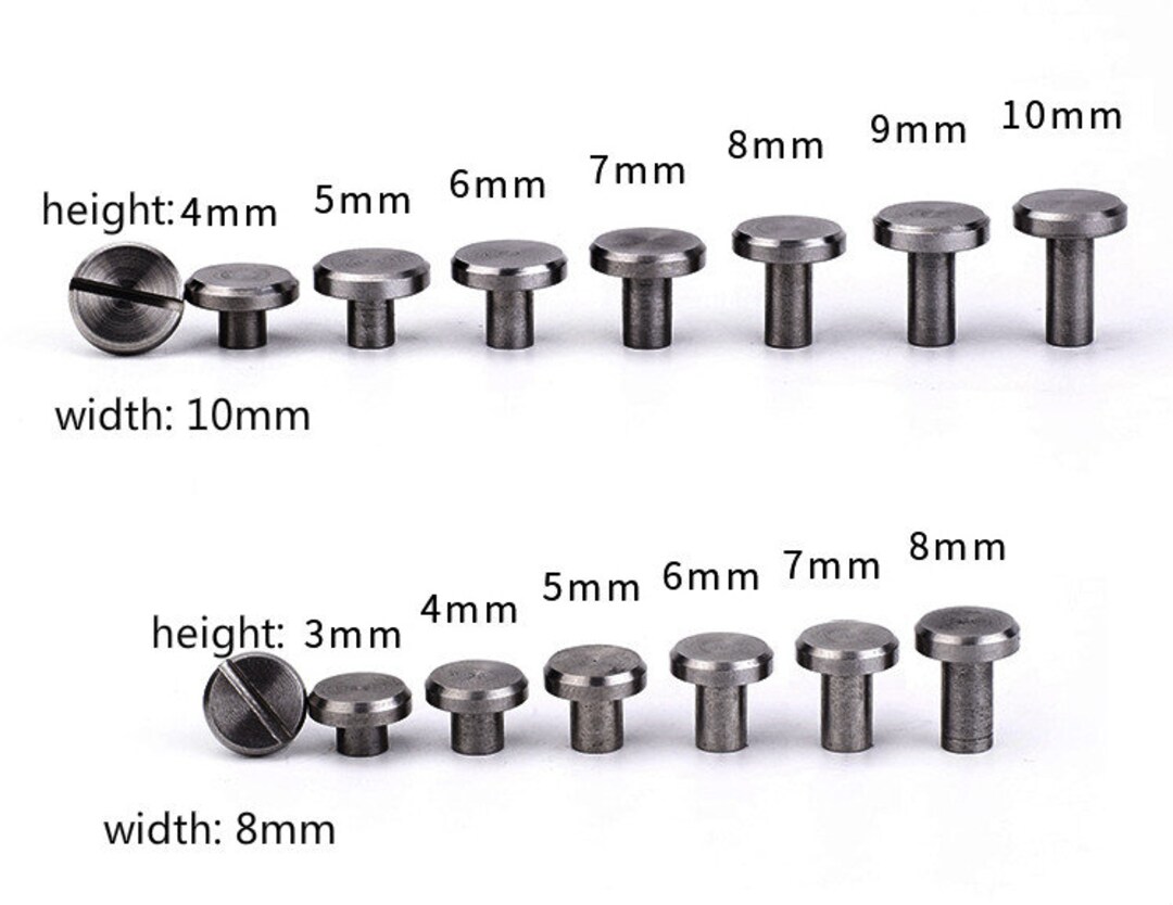 Viti Di Rilegatura In Acciaio Inox 304 - Set M2 M3 M4, Lunghezze Da 4mm A 25mm, Per Borse, Libri, Cinture