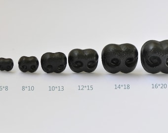 Black Dog Nose Bear Nose/ Animal Amgiurumi Safety Nose Come With Metal Washers 5pcs A Pack