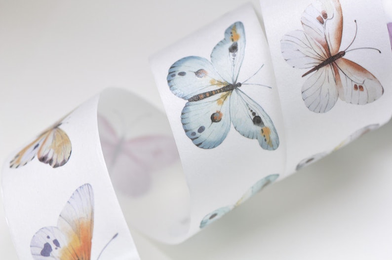 Colorful Butterfly Masking Tape Decorative Adhesive Tape 30mm x 3M No.10564