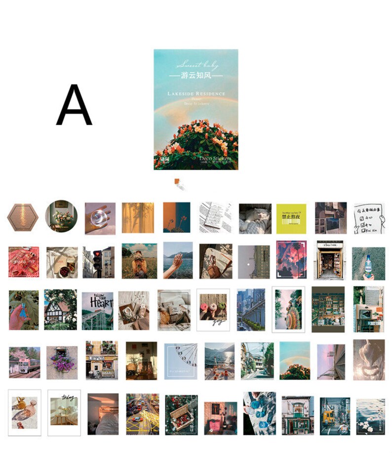 Retro Stickers Scrapbooking Stationery Tool 100pcs A Pack Etsy