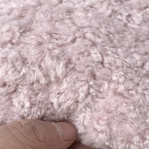 85cm x 48cm ( 30&quot;x 19&quot;) Light Purple Teddy Bears Curls Fabric For Doll Making