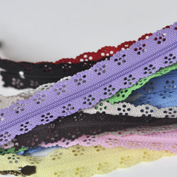Lace Zipper Etsy