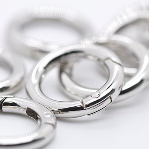 1pc O-Ring With Closure In Three Colors-Gold O Rings/ Gunmetal O Rings/ Silver O Rings