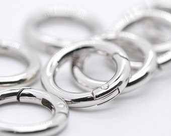 1pc O-Ring With Closure In Three Colors-Gold O Rings/ Gunmetal O Rings/ Silver O Rings