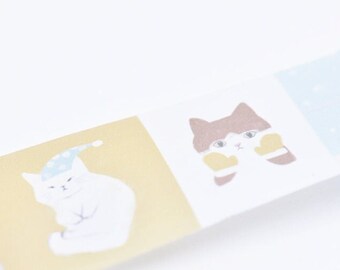 Cat Washi Tape mit Trennpapier 30mm x 3 Meter