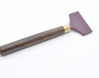 Glue Spreader Glue Applicator Sticks Leather Project Essential Wood Handle Hard Rubber Width 45mm/60mm