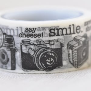Retro brede Washi Vintage camera masking tape 20mm x 5 m No. 12089